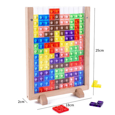 TetraBlocks | Diversión Creativa de Rompecabezas - Tetris 3D de Madera